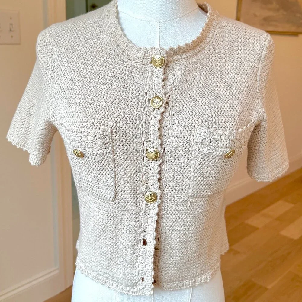 J.Crew Lady Crochet Jacket – Cream (Petite Friendly) - Picture 1 of 3